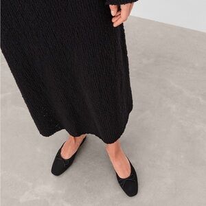 Flattered Suede Slip On Black Flats Sz 8 🖤